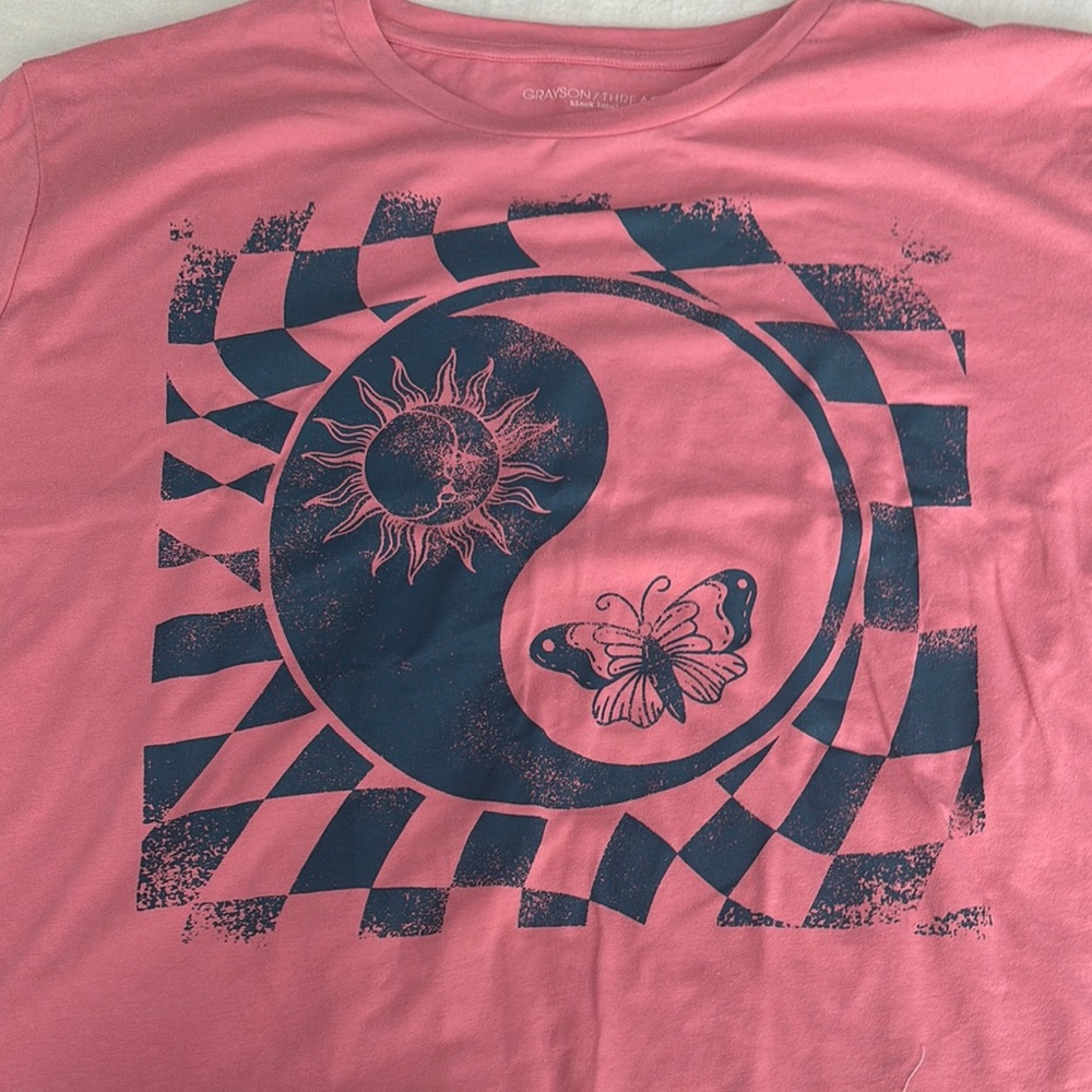Grayson Threads Pink and Black Short Sleeve Tee